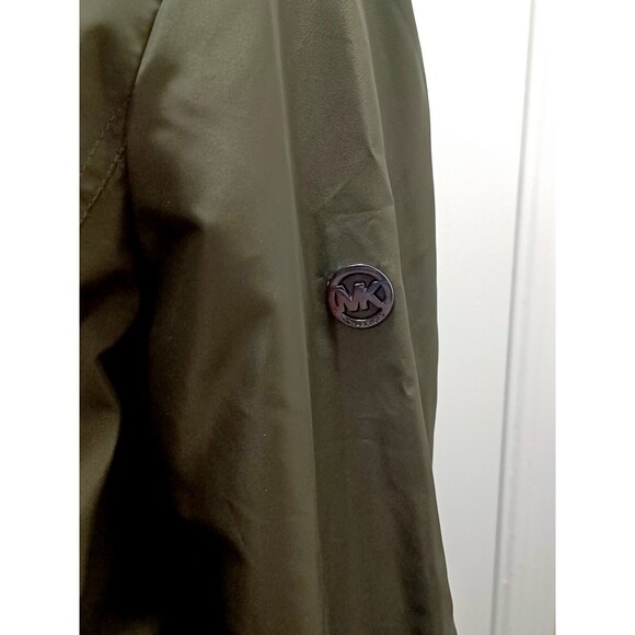 Michael Kors Hooded Anorak, Green Water Resistant Women's Jacket size M - Picture 9 of 14